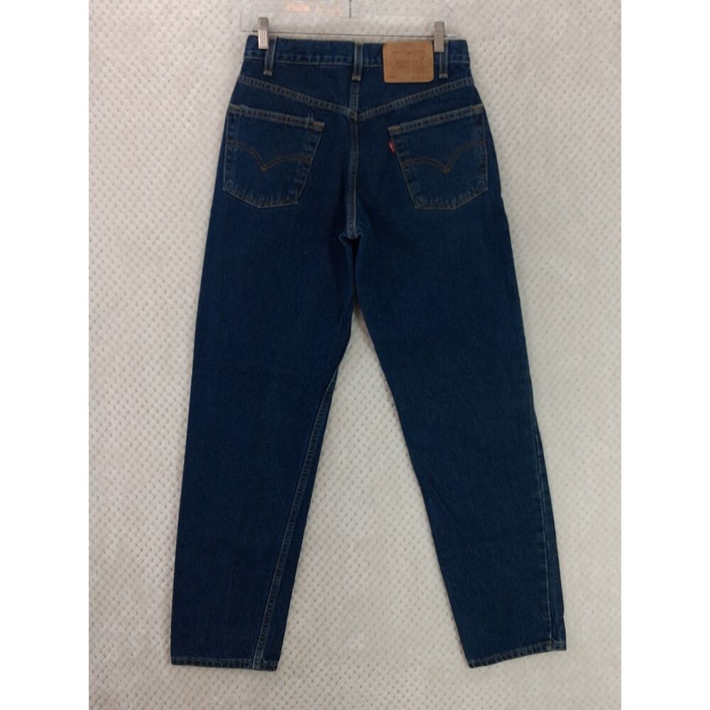 Levi's 550 Relaxed Jeans Tapered Leg High-Rise Dark Indigo Men's 29x32 VTG 90s